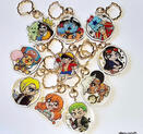 One Piece Hot-stamped Keychains